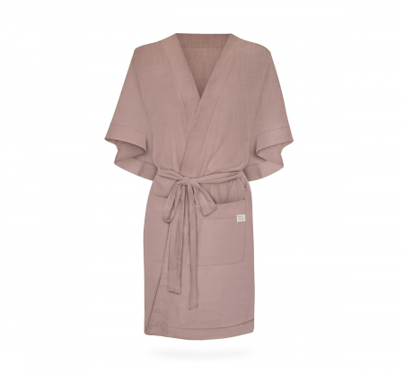 Halat mamica - Halat / Kimono pentru gravide si mamici, vascoza si in, marime universala, Adobe Rose