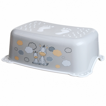 Ingrijire si igiena - Inaltator baie, antiderapant, Zebra Gri, Maltex Baby