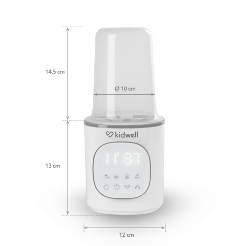 Încălzitor biberoane Kidwell GALA White 4 în 1, cu sterilizare și menținere temperatură 24h [5]