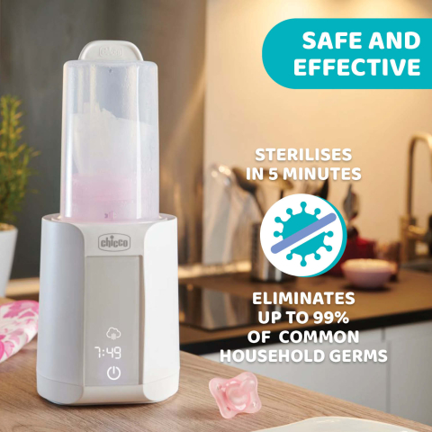Incalzitor digital electric si sterilizator cu aburi 2 in 1 Chicco, 0 luni+ [2]