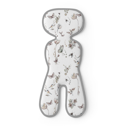 Accesorii carucioare - Inserție antitranspiratie 3D pentru scaun auto 0-13 kg, Natura– BabySteps®