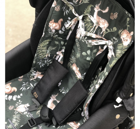 Insert Husa Bumbac Respirabila Carucior sport cu 2 fete, Boho / Gasca [3]