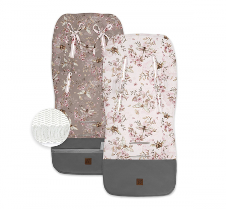 Accesorii carucioare - Insert Husa Bumbac Respirabila Carucior sport cu 2 fete, Cherry