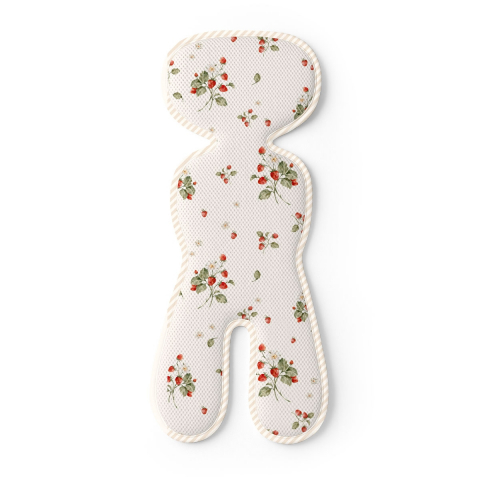 Accesorii carucioare - Inserție antitranspiratie 3D pentru scaun auto 0-13 kg, Frăguțe – BabySteps®
