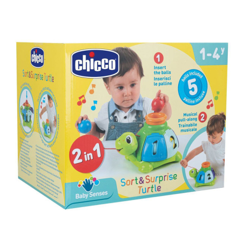 Jucarie 2 in 1 Chicco broscuta testoasa sorteaza si surprinde, 1-4ani [4]
