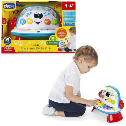Jucarie electronica Chicco Funky, Pianul Orchestra, 1-4 ani [3]