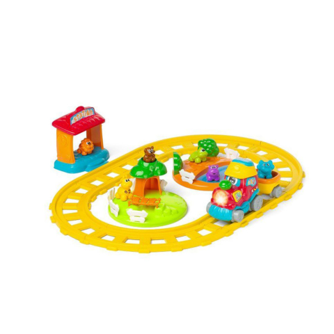 Jucarii copii 12 luni+ - Jucarie electronica vorbitoare Chicco Trenuletul aventurii ABC, IT/EN, 1-4 ani