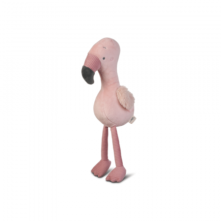 Jucarii senzoriale - Jucarie moale, “Jungle Party” Longleg Plushie Flamingo