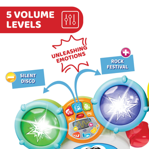 Jucarie muzicala Chicco Rocky tobosarul, 1-4 ani [2]