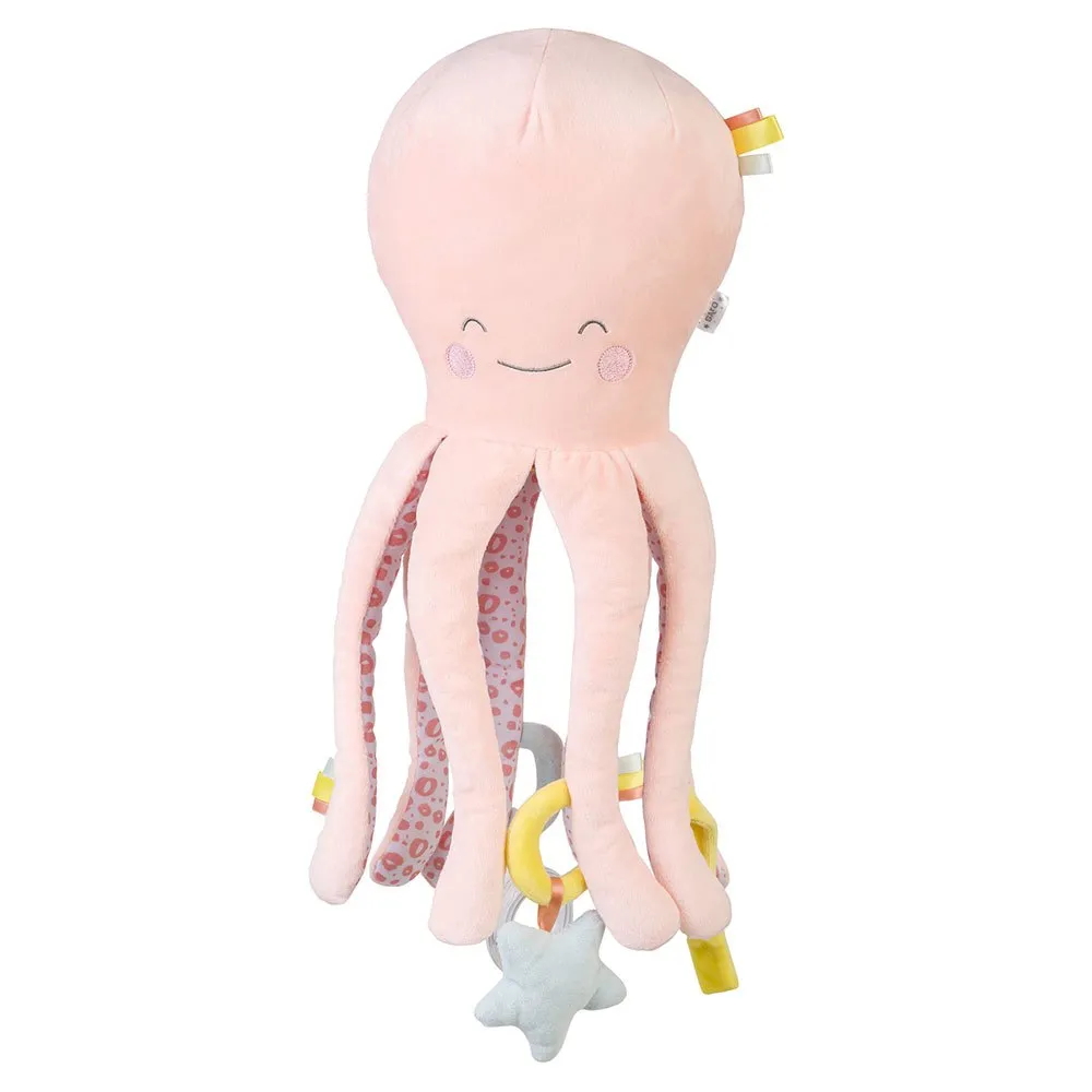 Jucarii senzoriale - Jucarie senzoriala, de plus, "Happy Sea" Multiactivity Giant Octopus - Rose