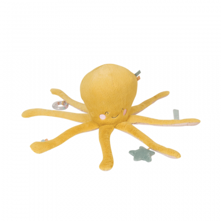 Jucarie senzoriala, de plus, "Ocean Life" Multiactivity Giant Plushie  Octopus Mustard [1]