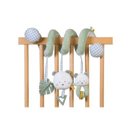 Accesorii patut - Jucarie zornaitoare din plus, spirala, design  “Sweet & Fun” Mint