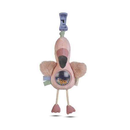 Jucarie zornaitoare din plus, agatatoare, design "Jungle Party" Flamingo [1]