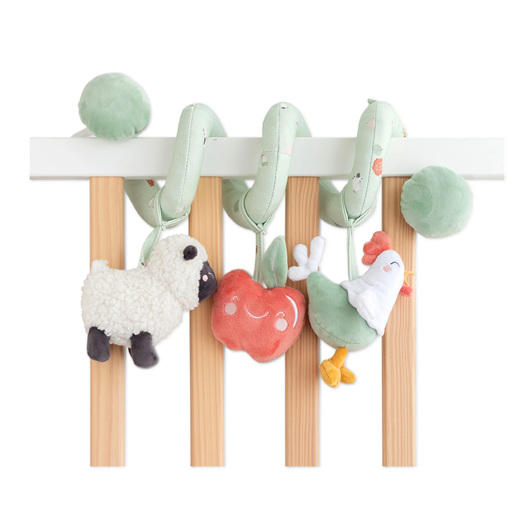 Accesorii patut - Jucarie zornaitoare din plus, spirala, design  “Funny Farm”
