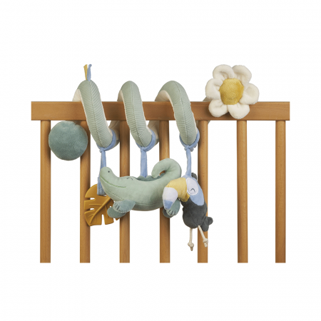 Accesorii patut - Jucarie zornaitoare din plus, spirala, design  “Sweet & Fun” Hunter Mint