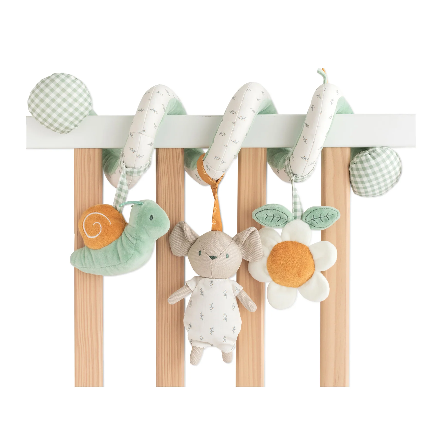 Accesorii patut - Jucarie zornaitoare din plus, spirala, design  “Spring Cottage”