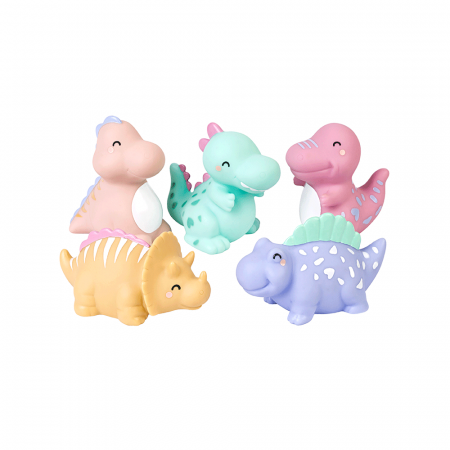 Jucarii pentru baie - Set 5 jucării de baie, Happy Dinos