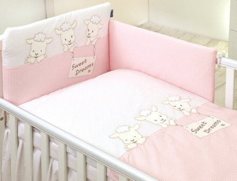Kit pentru somn liniștit → pătuț + saltea Italia + CADOU lenjerie din 3 piese [2]
