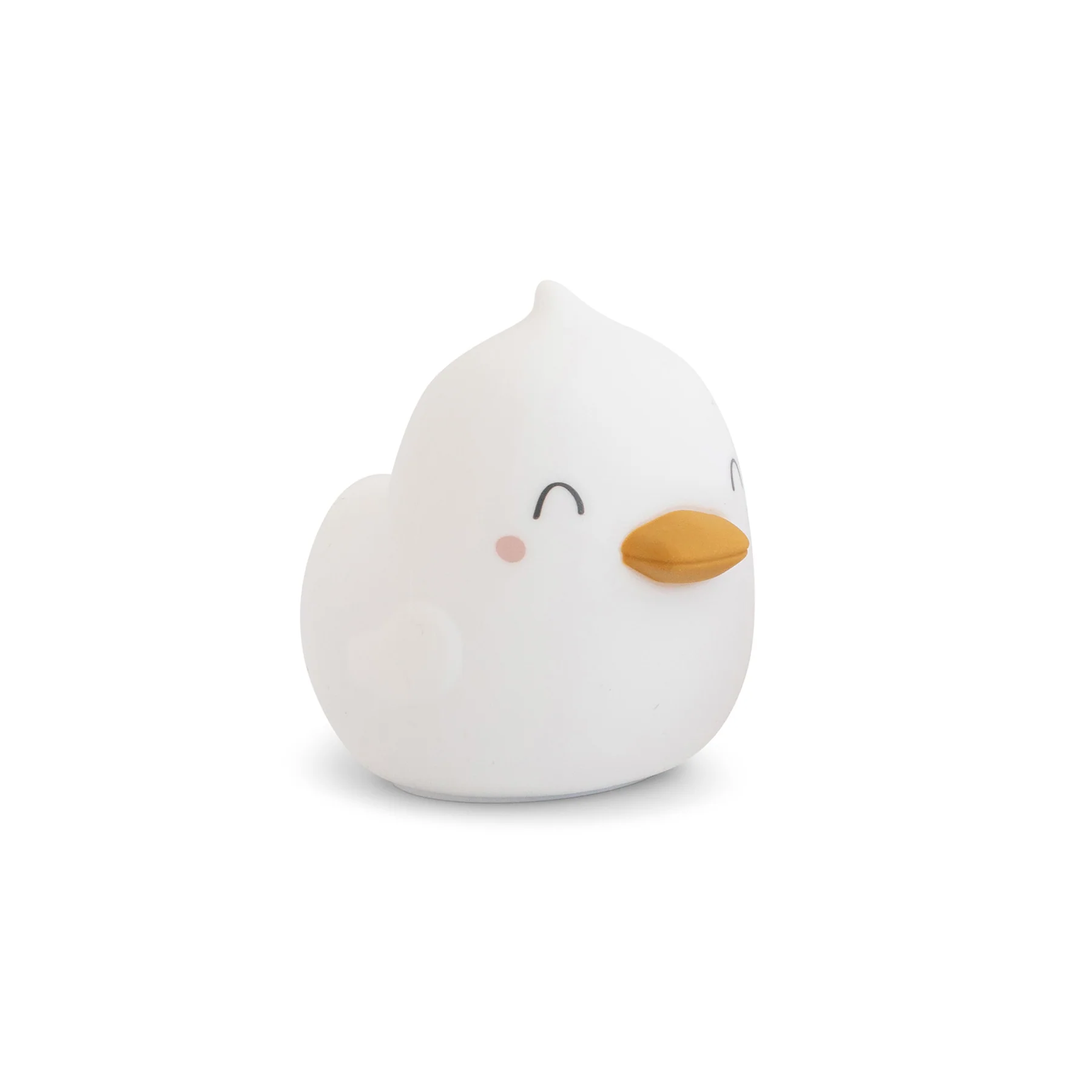 Camera copilului - Lampa de veghe din silicon premium, diverse lumini, USB tip C, Led, Bright Duck, White