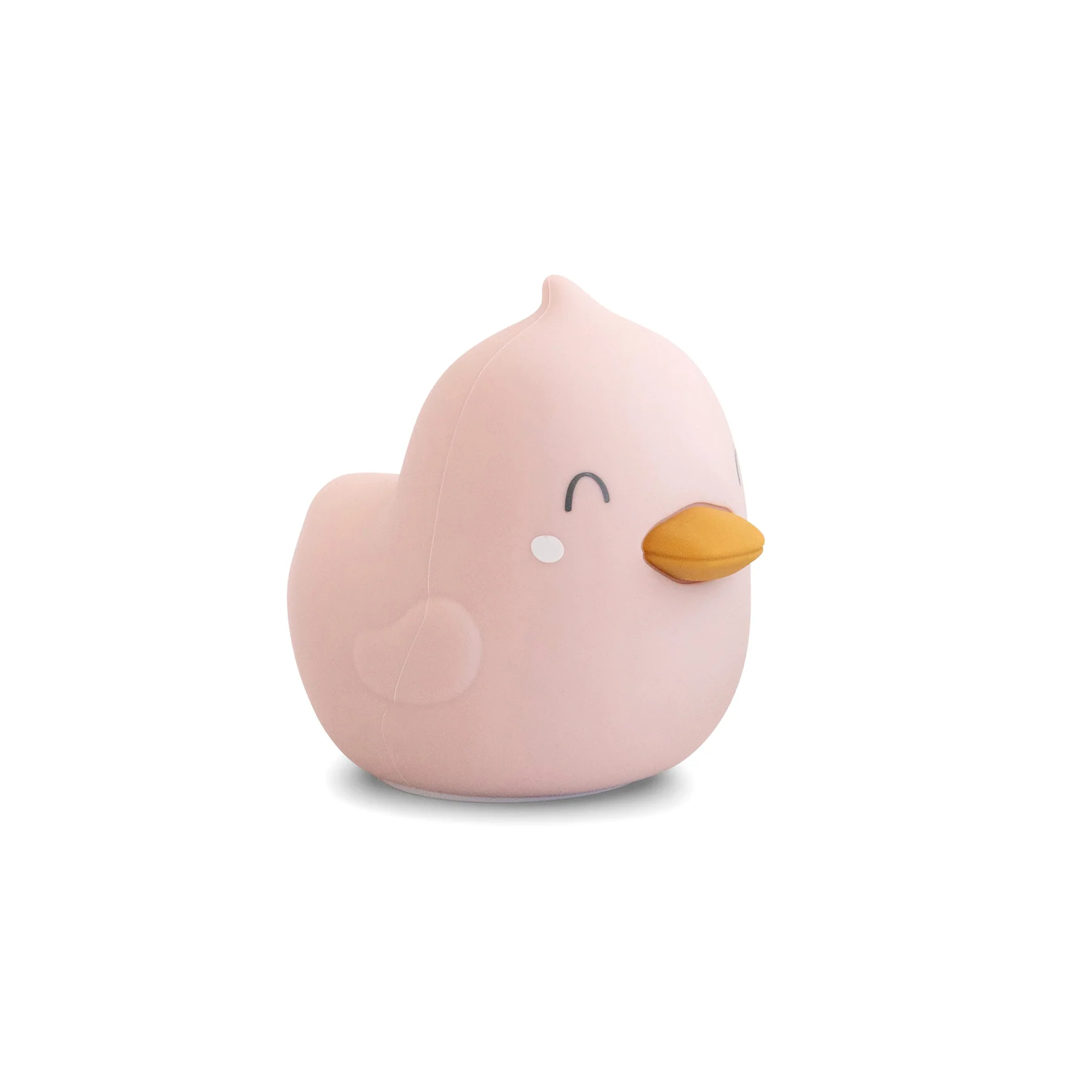 Camera copilului - Lampa de veghe din silicon premium, diverse lumini, USB tip C, Led, Bright Duck, roz