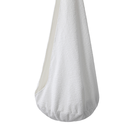 Leagan tip cocon pentru copii MeowBaby® Boucle White  – locul preferat pentru joacă și relaxare [2]