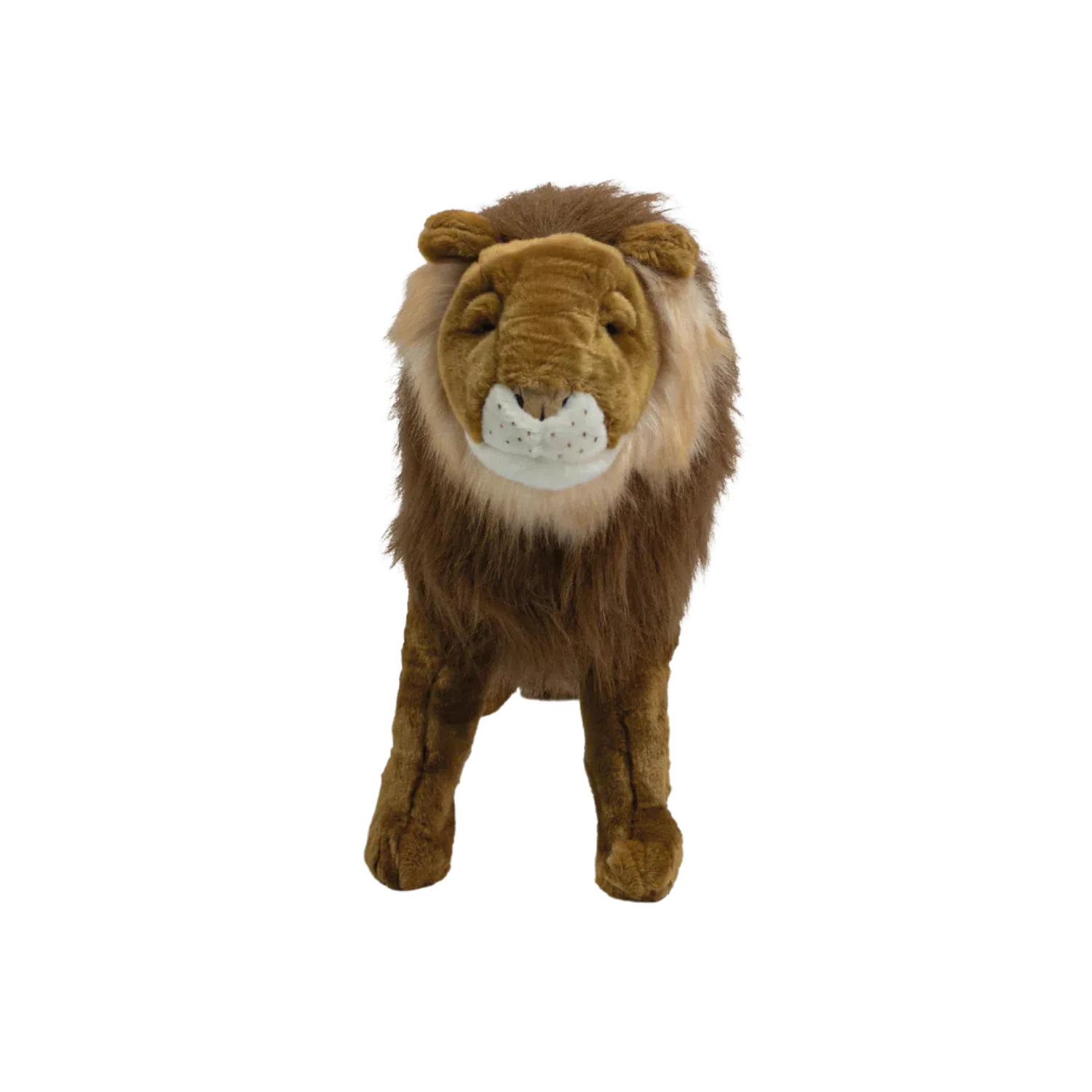 Leu Wild & Soft 56 cm – animal decorativ de șezut din pluș premium, suportă 80 kg [1]