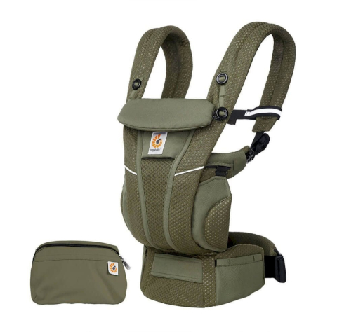 Marsupii - Marsupiu pentru bebelusi Ergobaby OMNI Breeze respirabil si confortabil 0 - 4 ani Olive Green