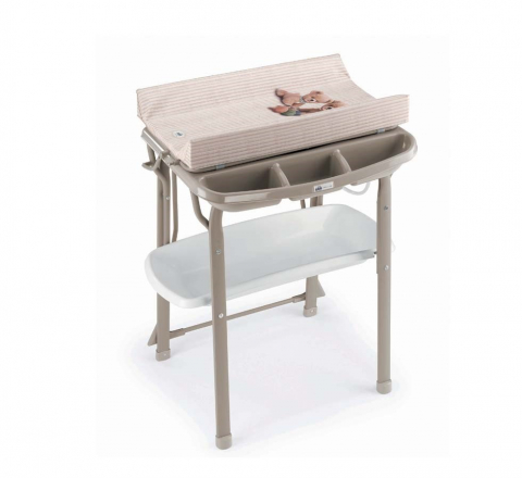 Comode si mese de infasat - Masa de baie cu saltea de infasat, cadita anatomica, Aqua Spa, Bej