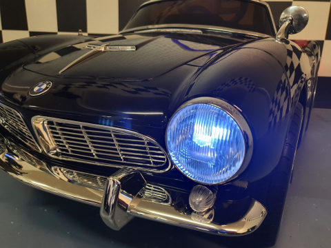 Mașină electrică BMW 507 12V Negru Metalic, Licență Oficială – Design Clasic, Telecomandă 2.4G [2]