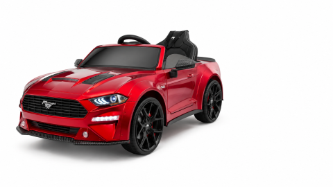 Mașină electrică Ford Mustang 24V, licență oficială – Drift & Telecomandă, roșu metalic premium [20]