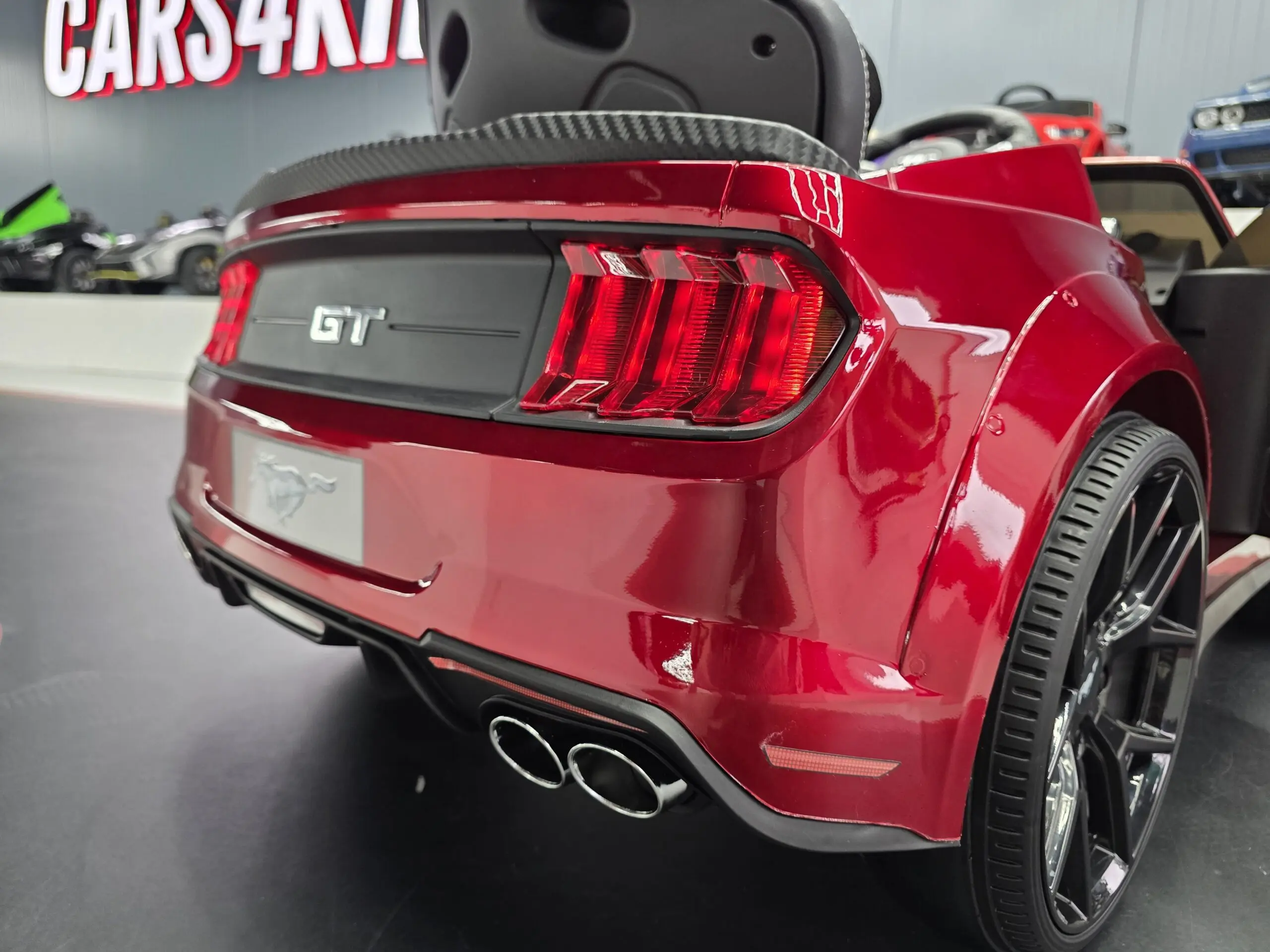 Mașină electrică Ford Mustang 24V, licență oficială – Drift & Telecomandă, roșu metalic premium [13]