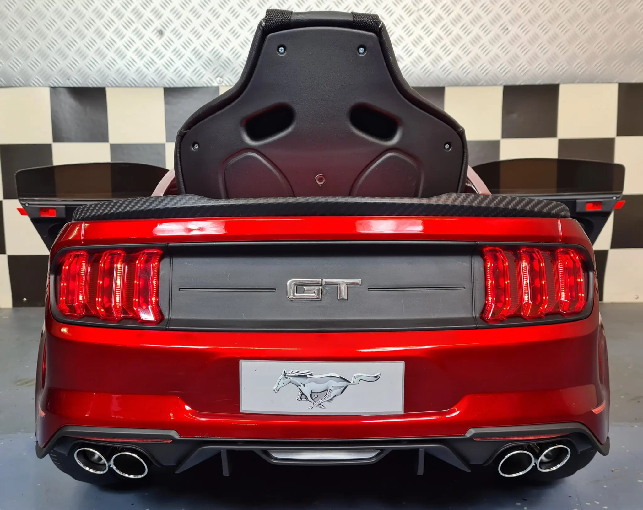 Mașină electrică Ford Mustang 24V, licență oficială – Drift & Telecomandă, roșu metalic premium [8]