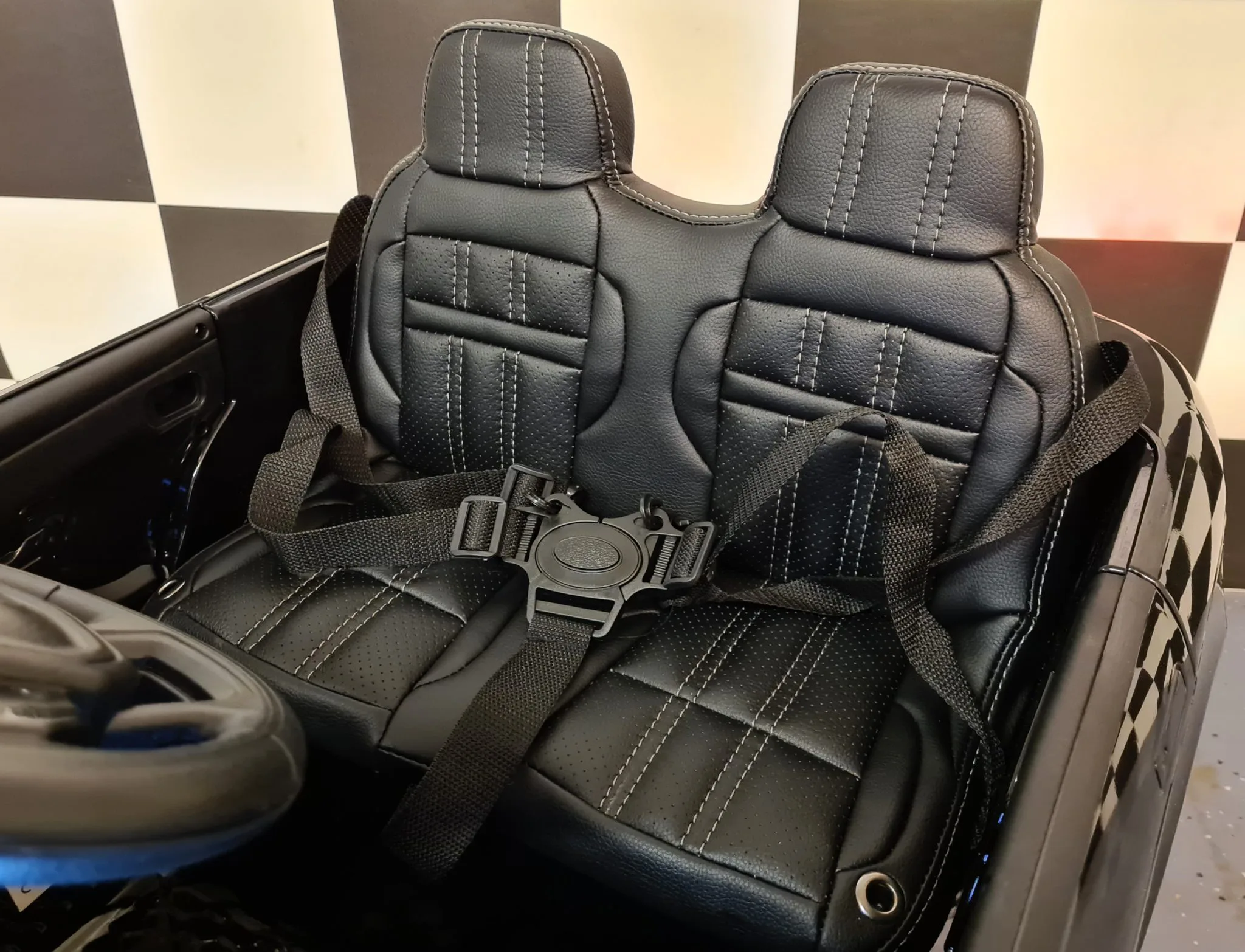 Mașină electrică Range Rover Evoque 4×4 12V Negru Metalic – Telecomandă 2.4G, 4 Motoare, Scaun Piele [7]