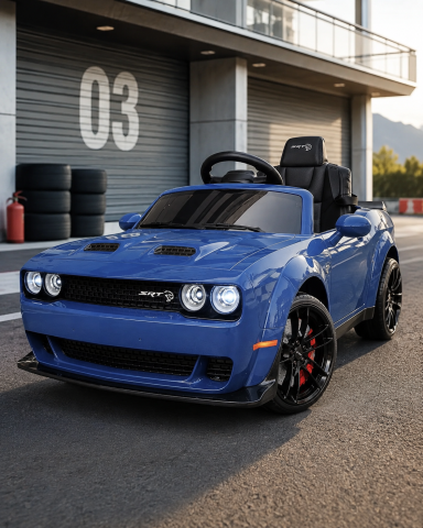 Mașinuțe electrice 12V - Mașinuță Electrică Copii Dodge Charger SRT 12V, Telecomandă, Bluetooth, Șa Piele, Suspensie, 3-5 ani