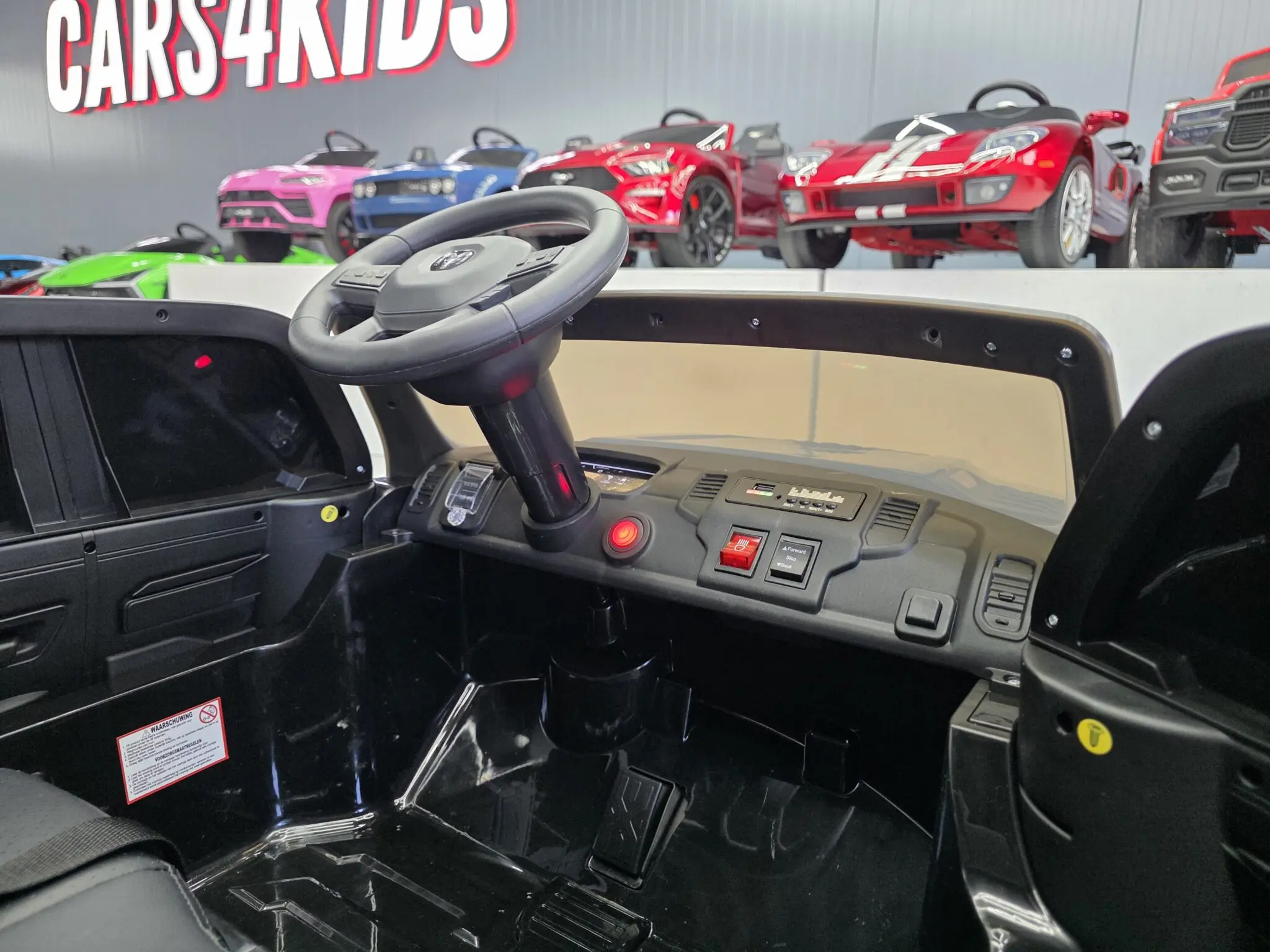 Mașinuță Electrică Copii Dodge RAM Pick-up 12V, Telecomandă, Bluetooth, Șa Piele, Soft Start, Negru [8]