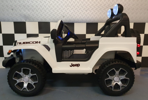 Mașinuță Electrică Copii Jeep Wrangler 12V 4x4, Telecomandă, Bluetooth, 4 Motoare, Uși Funcționale, Șa Piele [6]