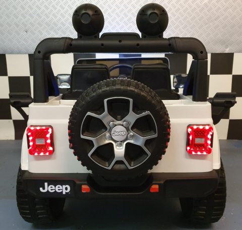 Mașinuță Electrică Copii Jeep Wrangler 12V 4x4, Telecomandă, Bluetooth, 4 Motoare, Uși Funcționale, Șa Piele [7]