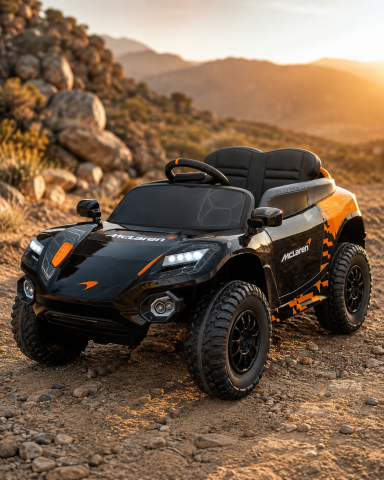 Mașinuțe electrice 12V - Mașinuță Electrică Copii McLaren Rally 12V, Telecomandă, Bluetooth, USB, Șa Piele, Anvelope EVA, 3-5 ani
