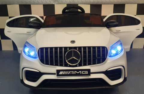 Mașinuță Electrică pentru Copii Mercedes-Benz GLC 63 AMG 12V Alb – 4 Motoare, Suspensii, Bluetooth, Telecomandă 2.4G | 3 Ani+, Max. 30 kg [3]
