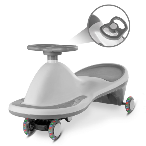 Mașinuță gravitațională Kidwell ROLLO Grey cu roți LED, 3+ ani, până la 100 kg [3]