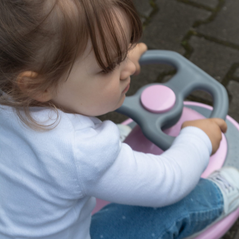 Mașinuță gravitațională Kidwell ROLLO Pink cu roți LED, 3+ ani, până la 100 kg [11]