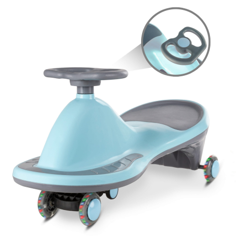 Mașinuță gravitațională Kidwell ROLLO Blue cu roți LED, 3+ ani, până la 100 kg [3]