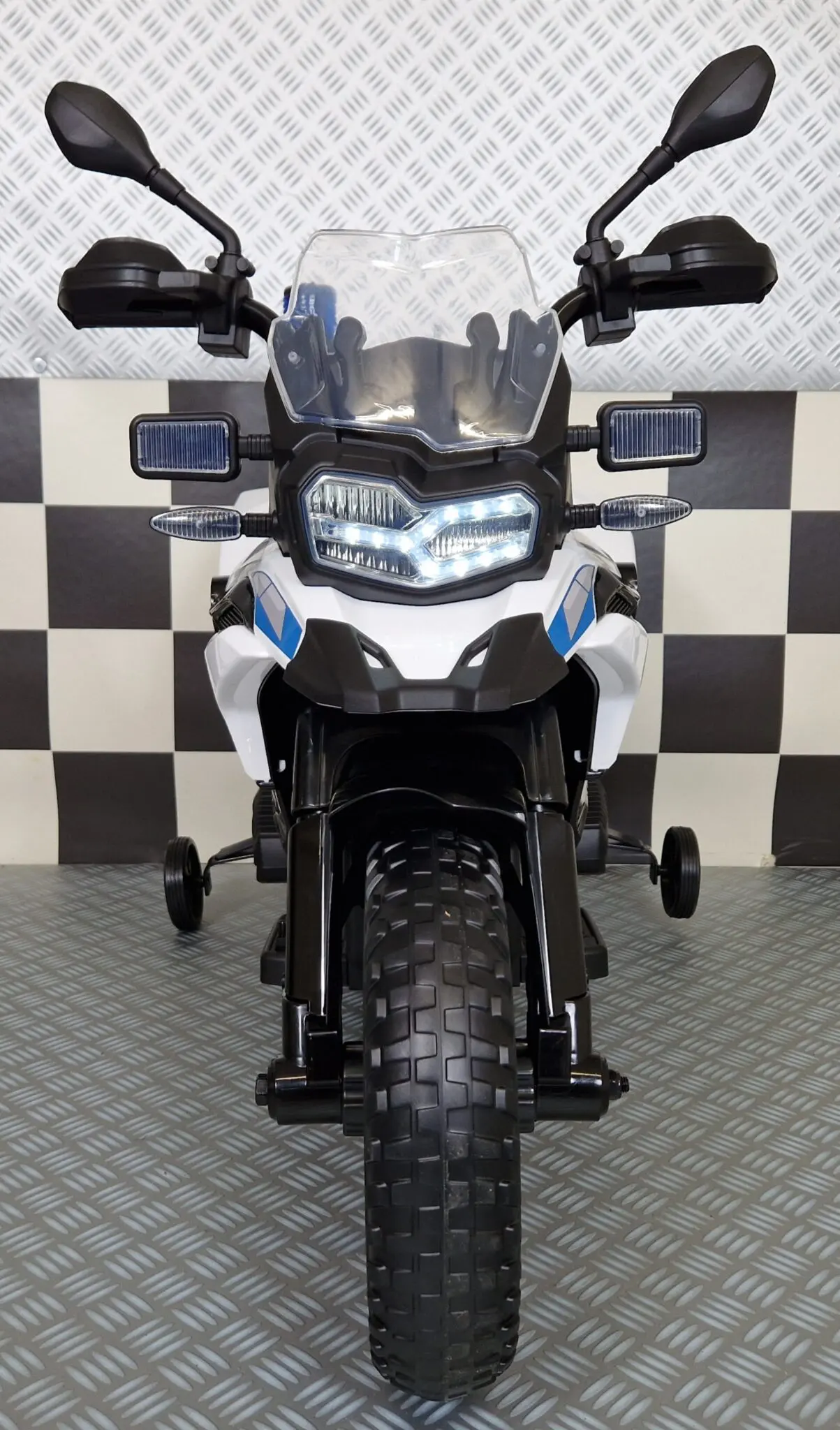 Motocicletă Electrică Poliție BMW F850 12V – Roată Ajutătoare, Girofar LED | 3-5 Ani [3]