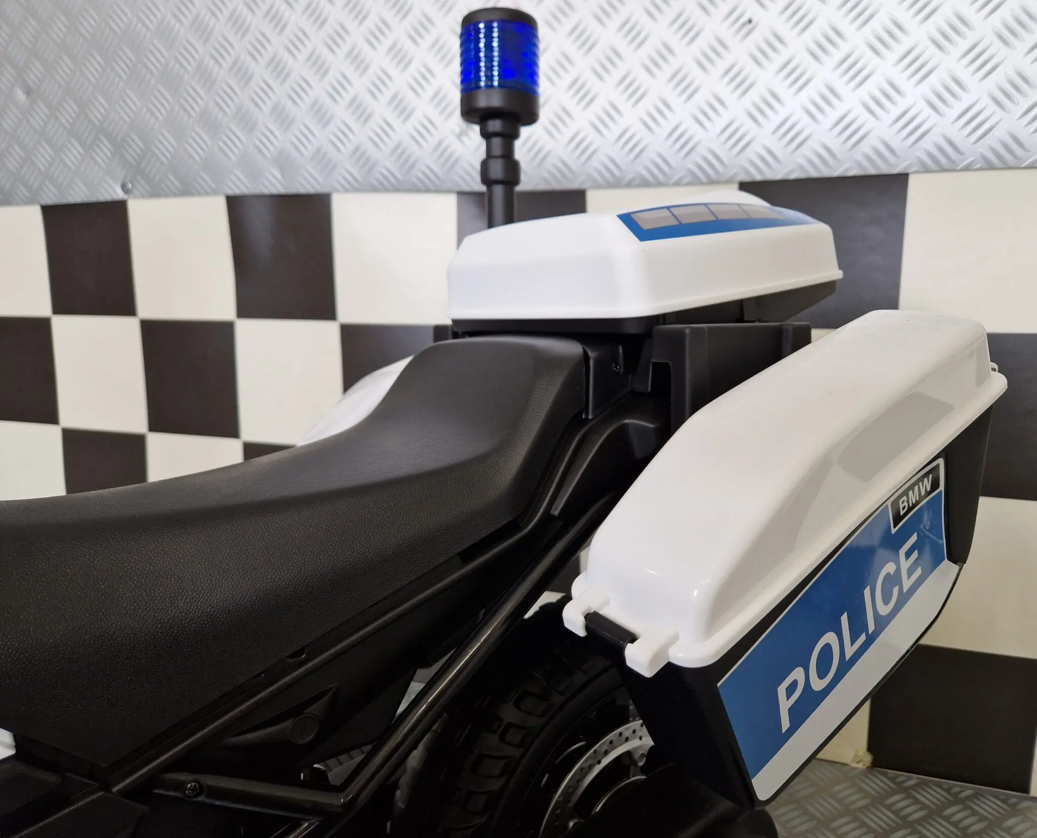 Motocicletă Electrică Poliție BMW F850 12V – Roată Ajutătoare, Girofar LED | 3-5 Ani [9]
