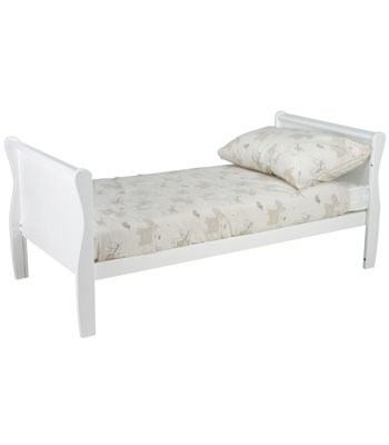 Patut din lemn masiv, transformabil pentru bebe si junior, Noble Alb + Saltea Cocos 140 x 70 cm [14]