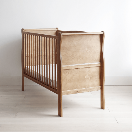 Patuturi lemn 120x60 cm - Patut din lemn pentru bebe, inaltime saltea reglabila, Noble Vintage 120x60 cm
