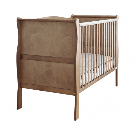 Patut din lemn pentru bebe, inaltime saltea reglabila, Noble Vintage 120x60 cm [28]