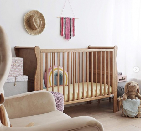 Patut din lemn pentru bebe, inaltime saltea reglabila, Noble Vintage 120x60 cm [16]