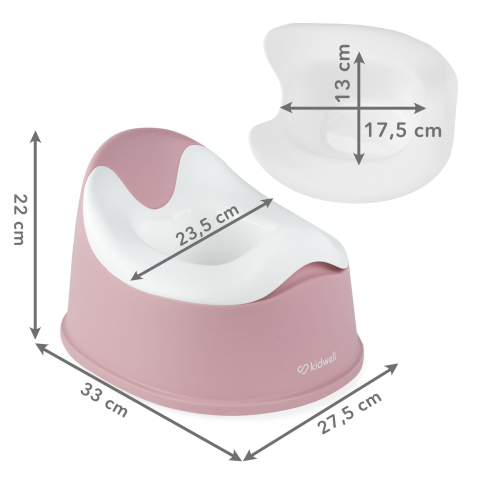 Olita copii, Nilo, recipient detasabil, bază antiderapantă, barieră anti-stropire, Roz [10]