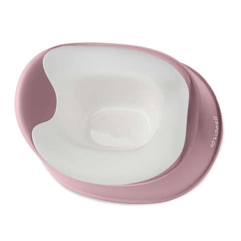 Olita copii, Nilo, recipient detasabil, bază antiderapantă, barieră anti-stropire, Roz [7]